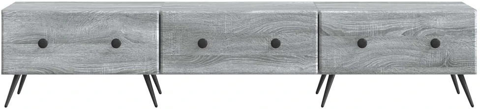 TV staliukas Televizoriaus spintelė Pilka sonoma ąžuolo 147 x 34,5 x 30 cm