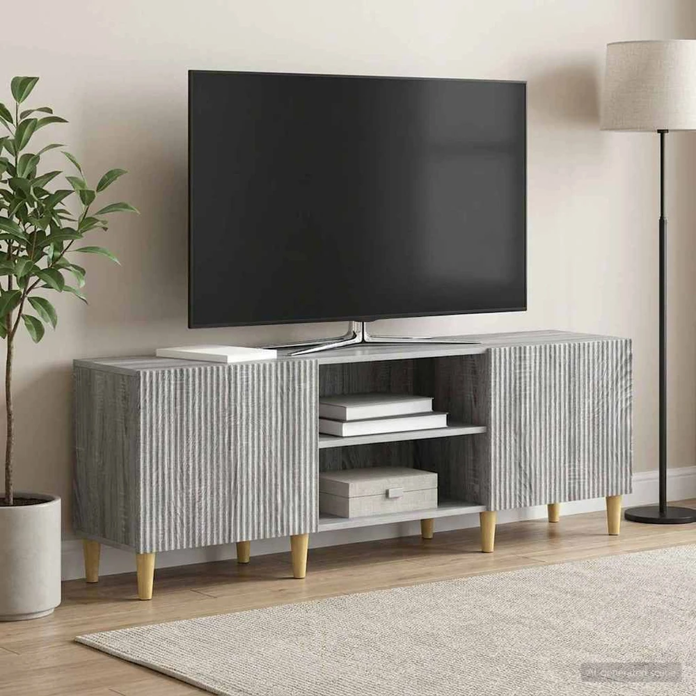 TV staliukas Televizoriaus spintelė Pilka sonoma ąžuolo 150 x 31 x 50 cm