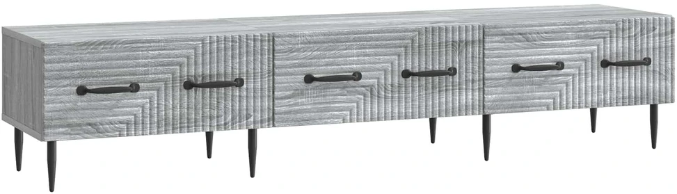 TV staliukas Televizoriaus spintelė Pilka sonoma ąžuolo 147 x 34,5 x 30 cm