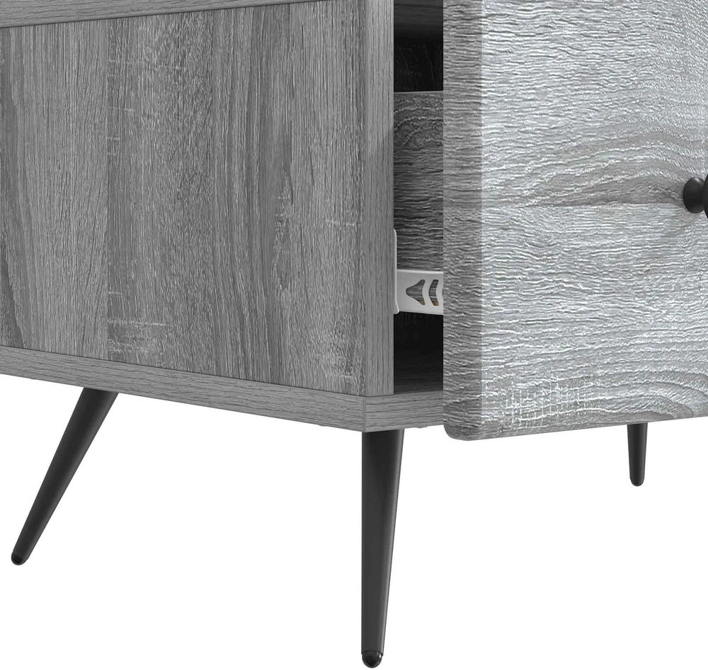 TV staliukas Televizoriaus spintelė Pilka sonoma ąžuolo 147 x 34,5 x 30 cm