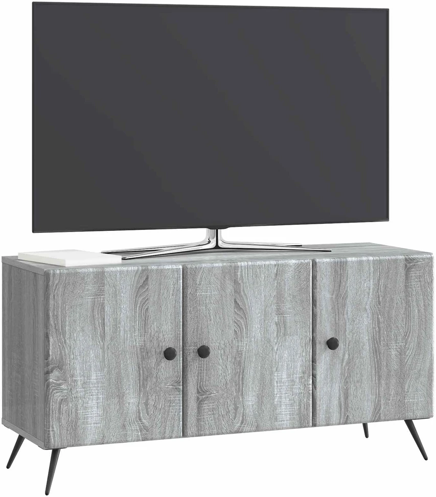 TV staliukas Televizoriaus spintelė Pilka sonoma ąžuolo 99 x 34,5 x 50 cm