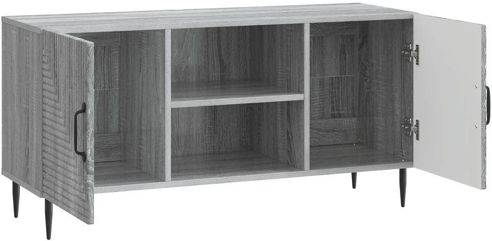 TV staliukas Televizoriaus spintelė Pilka sonoma ąžuolo 102 x 34,5 x 50 cm