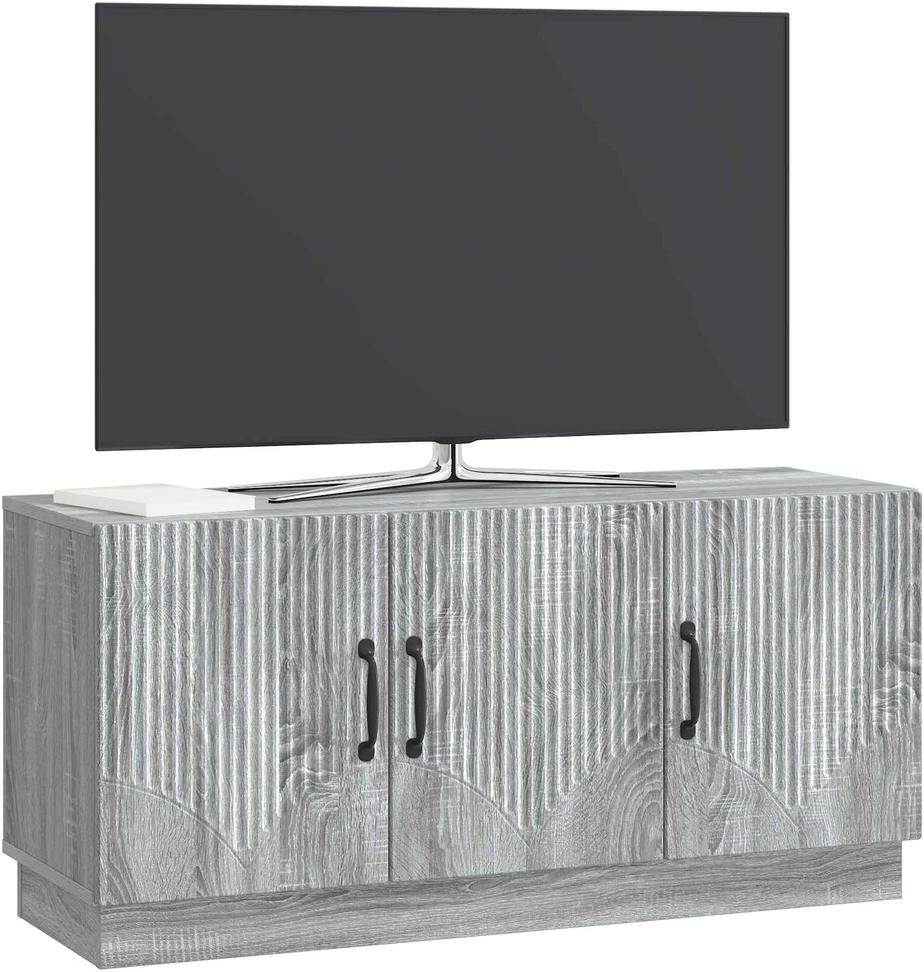 TV staliukas Televizoriaus spintelė Pilka sonoma ąžuolo 99 x 34,5 x 47 cm