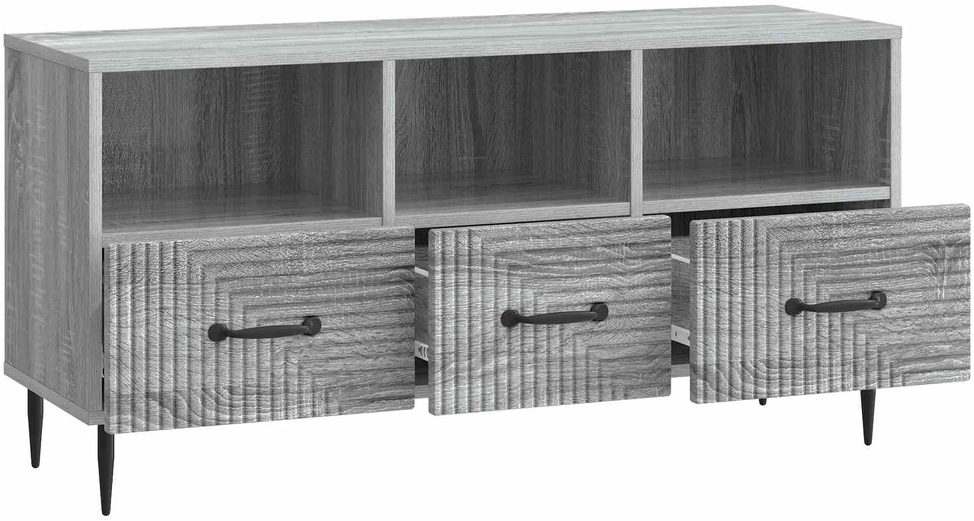 TV staliukas Televizoriaus spintelė Pilka sonoma ąžuolo 102 x 34,5 x 50 cm