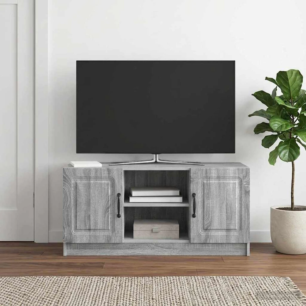 TV staliukas Televizoriaus spintelė Pilka sonoma ąžuolo 102 x 34,5 x 47 cm