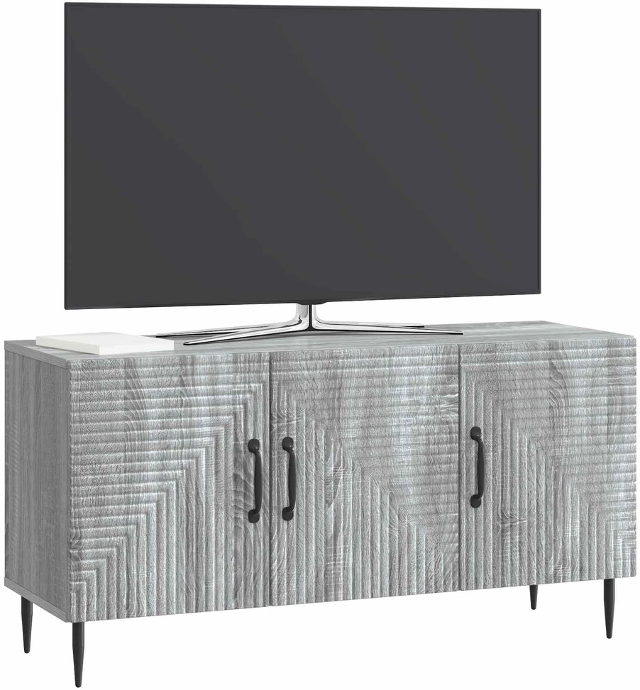 TV staliukas Televizoriaus spintelė Pilka sonoma ąžuolo 99 x 34,5 x 50 cm