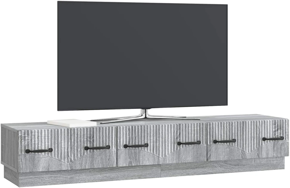 TV staliukas Televizoriaus spintelė Pilka sonoma ąžuolo 147 x 34,5 x 27 cm
