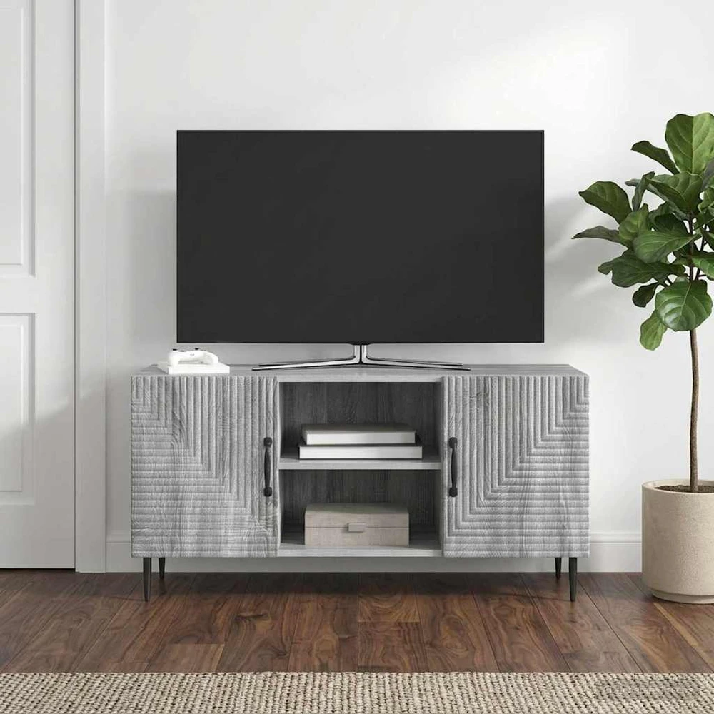 TV staliukas Televizoriaus spintelė Pilka sonoma ąžuolo 102 x 34,5 x 50 cm