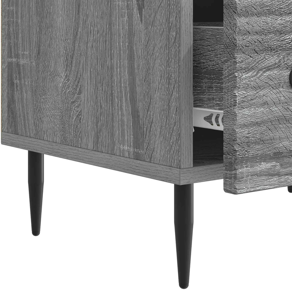 TV staliukas Televizoriaus spintelė Pilka sonoma ąžuolo 147 x 34,5 x 30 cm