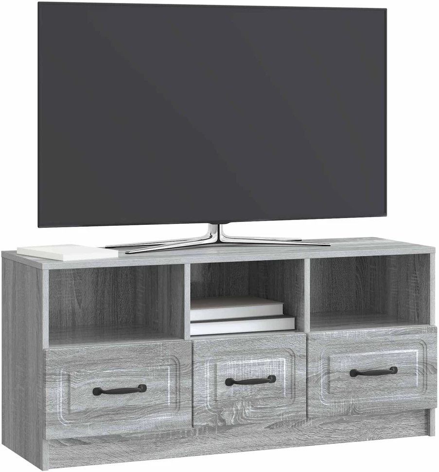 TV staliukas Televizoriaus spintelė Pilka sonoma ąžuolo 102 x 34,5 x 47 cm