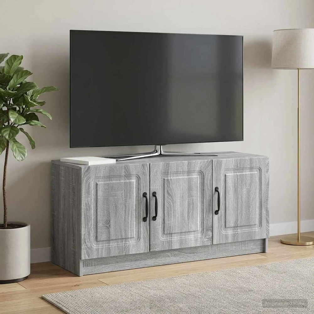 TV staliukas Televizoriaus spintelė Pilka sonoma ąžuolo 99 x 34,5 x 47 cm