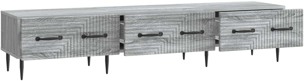 TV staliukas Televizoriaus spintelė Pilka sonoma ąžuolo 147 x 34,5 x 30 cm