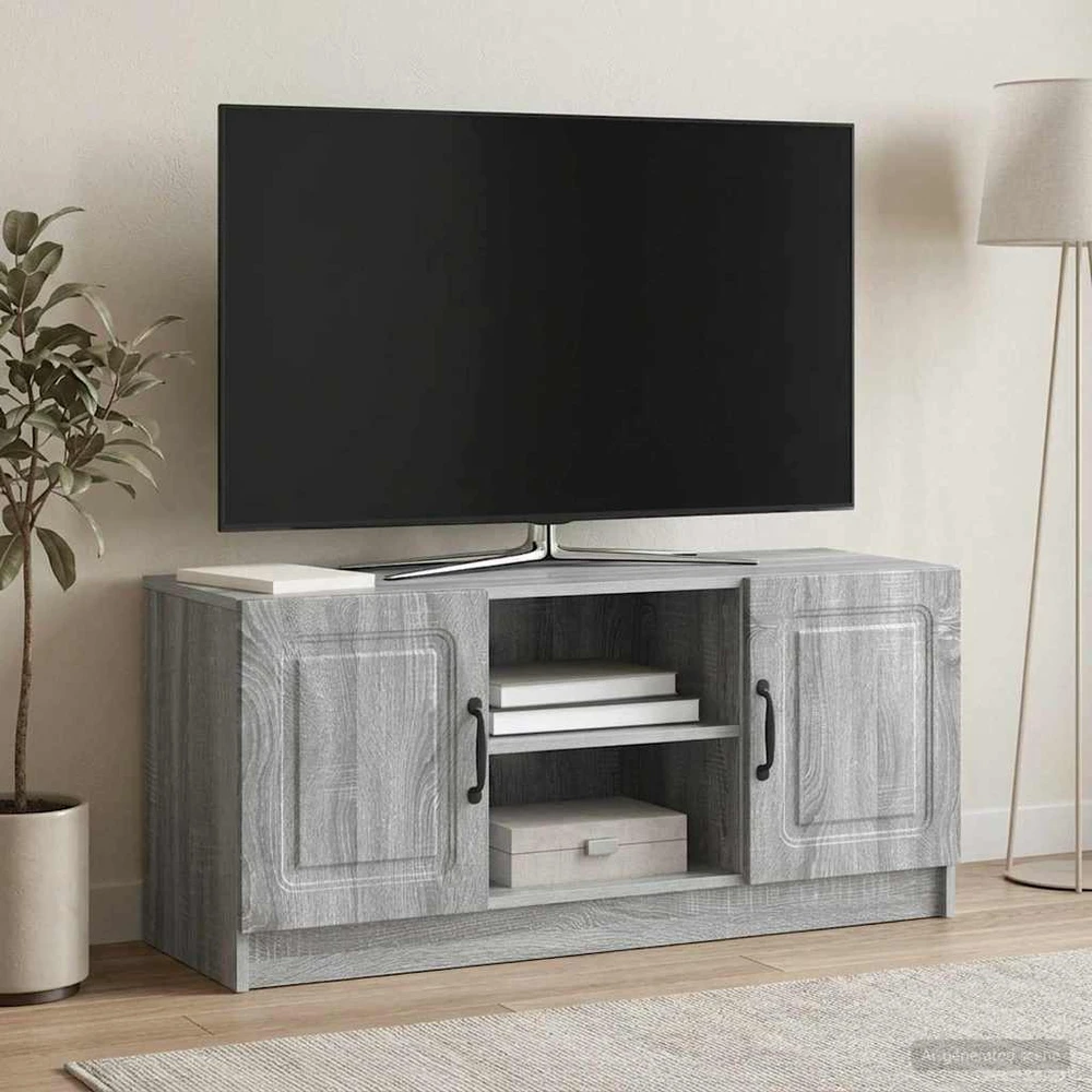 TV staliukas Televizoriaus spintelė Pilka sonoma ąžuolo 102 x 34,5 x 47 cm
