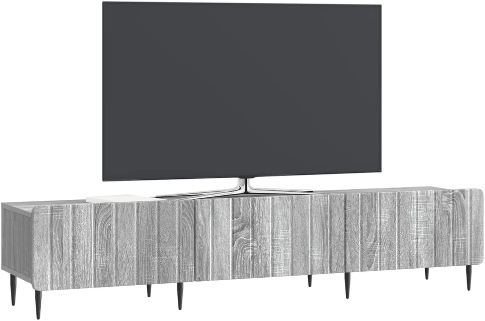 TV staliukas Televizoriaus spintelė Pilka sonoma ąžuolo 147 x 34,5 x 32 cm