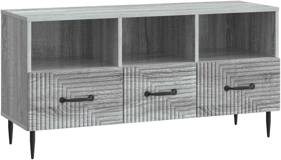 TV staliukas Televizoriaus spintelė Pilka sonoma ąžuolo 102 x 34,5 x 50 cm