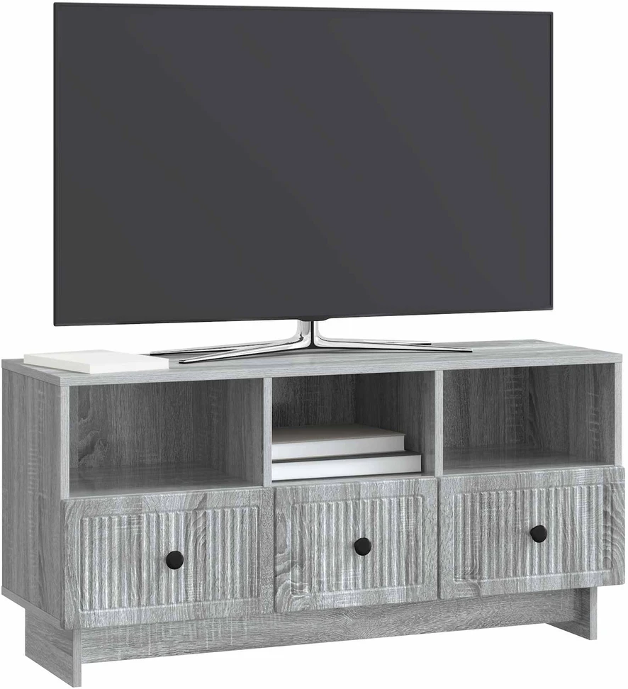 TV staliukas Televizoriaus spintelė Pilka sonoma ąžuolo 102 x 34,5 x 50 cm