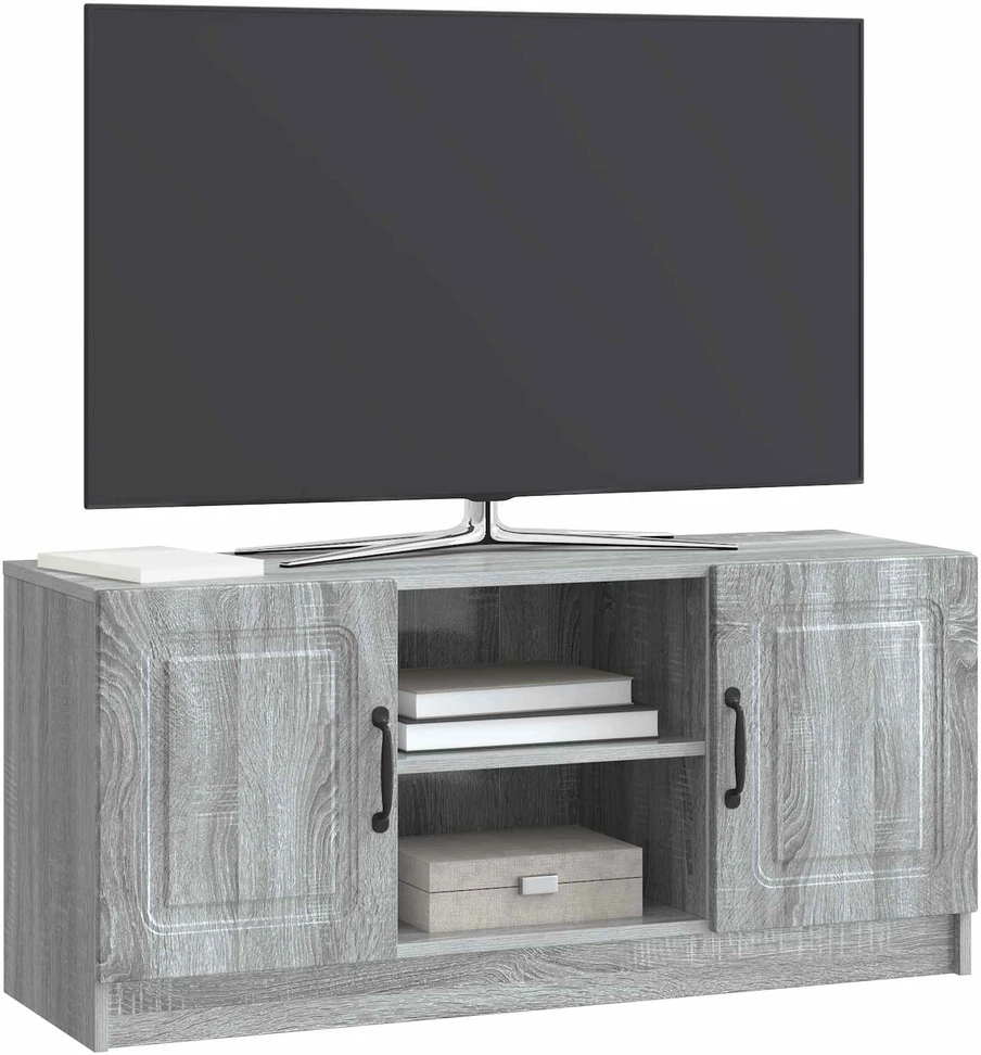 TV staliukas Televizoriaus spintelė Pilka sonoma ąžuolo 102 x 34,5 x 47 cm