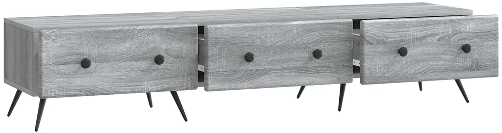 TV staliukas Televizoriaus spintelė Pilka sonoma ąžuolo 147 x 34,5 x 30 cm