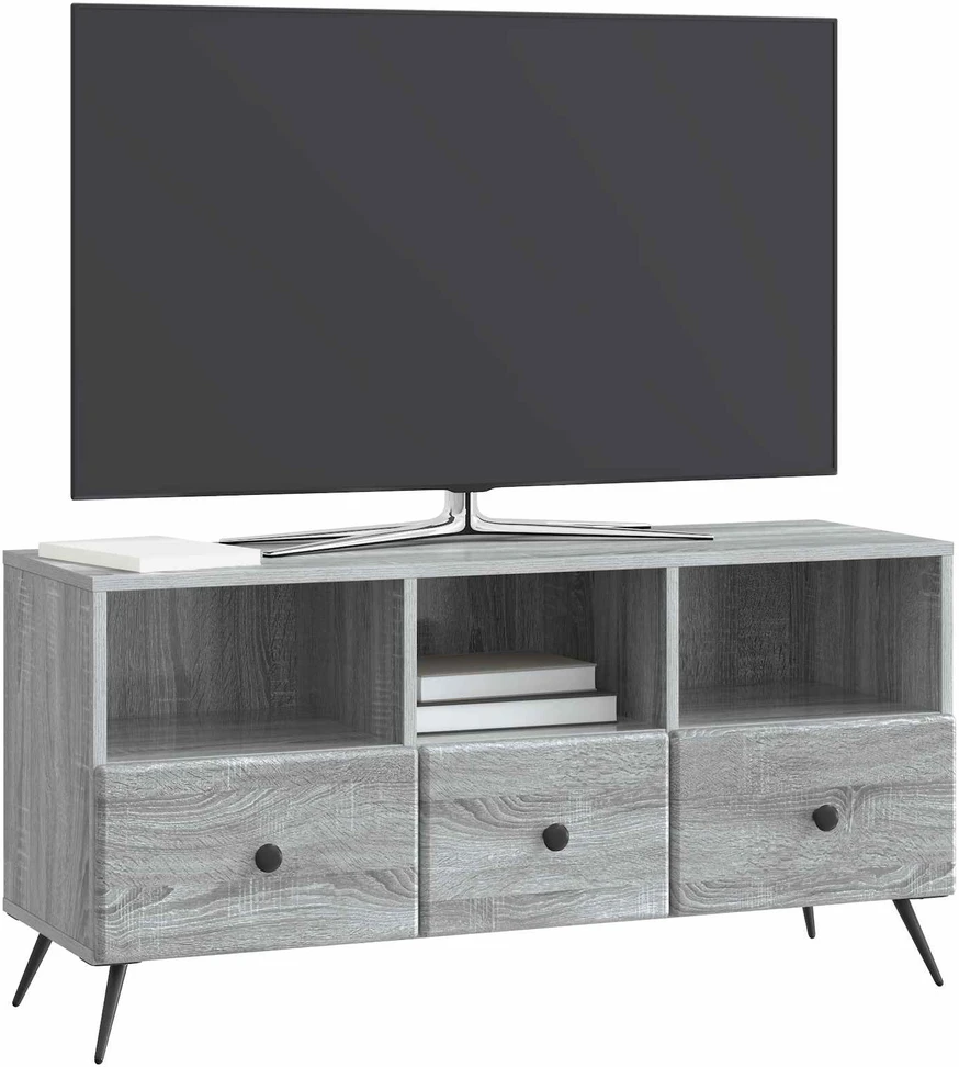 TV staliukas Televizoriaus spintelė Pilka sonoma ąžuolo 102 x 34,5 x 50 cm