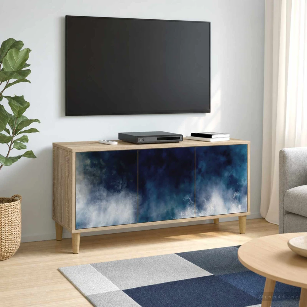 TV staliukas Televizoriaus spintelė RAALTE 102 x 33 x 50 cm Sonoma ąžuolo