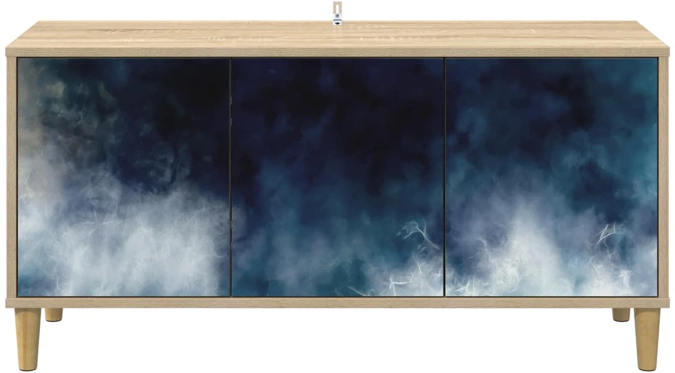 TV staliukas Televizoriaus spintelė RAALTE 102 x 33 x 50 cm Sonoma ąžuolo