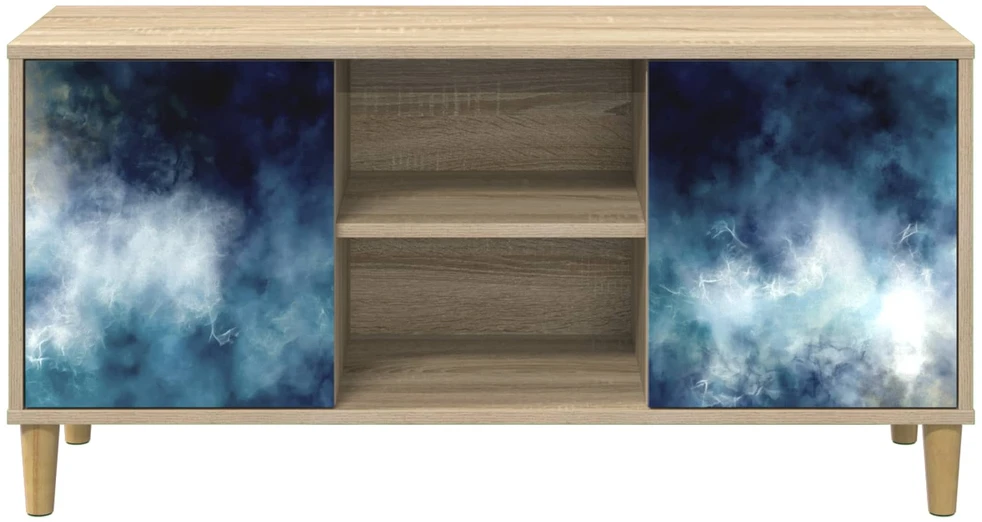 TV staliukas Televizoriaus spintelė RAALTE 102 x 33 x 50 cm Sonoma ąžuolo