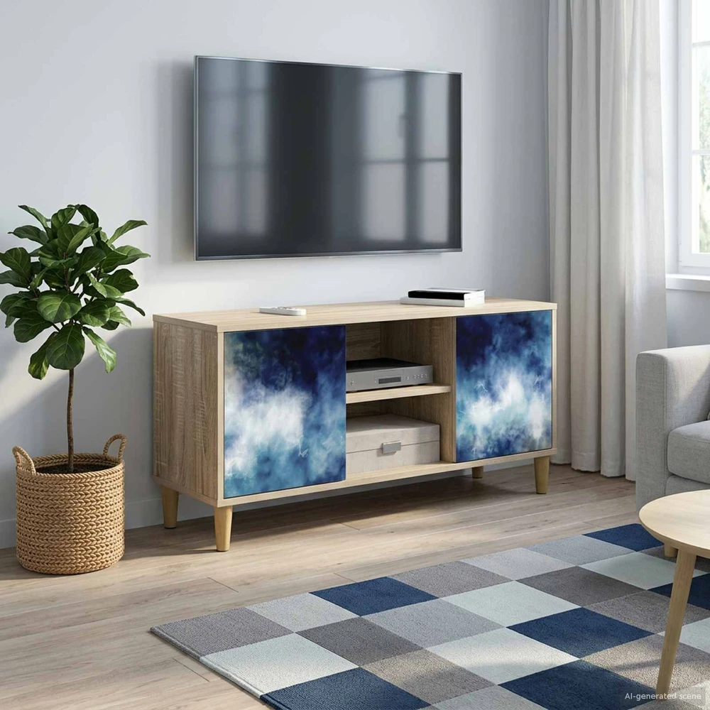 TV staliukas Televizoriaus spintelė RAALTE 102 x 33 x 50 cm Sonoma ąžuolo