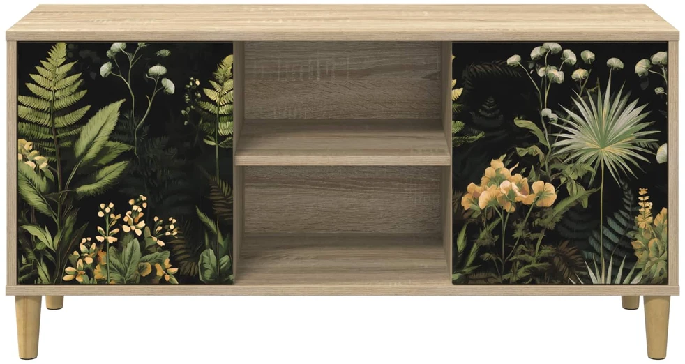 TV staliukas Televizoriaus spintelė RHENEN 102 x 33 x 50 cm Sonoma ąžuolo
