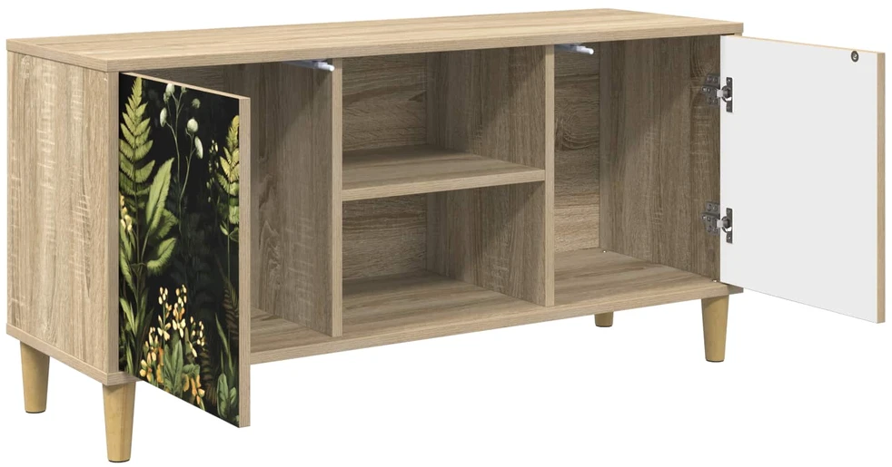TV staliukas Televizoriaus spintelė RHENEN 102 x 33 x 50 cm Sonoma ąžuolo