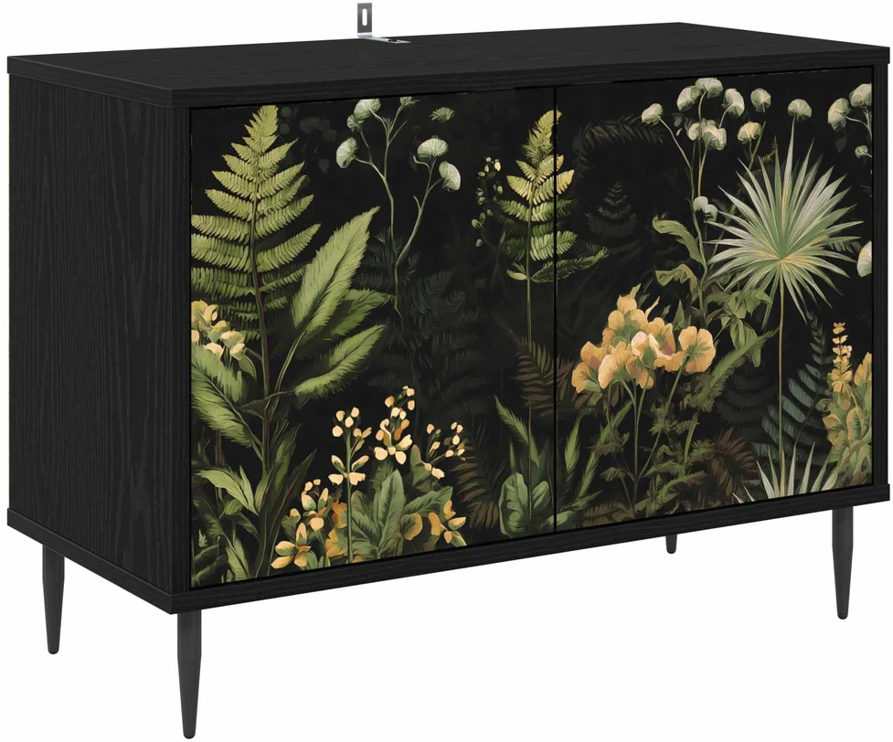 TV staliukas Televizoriaus spintelė RHENEN 69 x 33 x 50,5 cm Juodojo ąžuolo