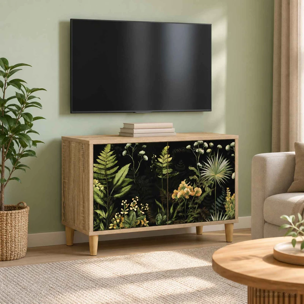 TV staliukas Televizoriaus spintelė RHENEN 69 x 33 x 50 cm Sonoma ąžuolo