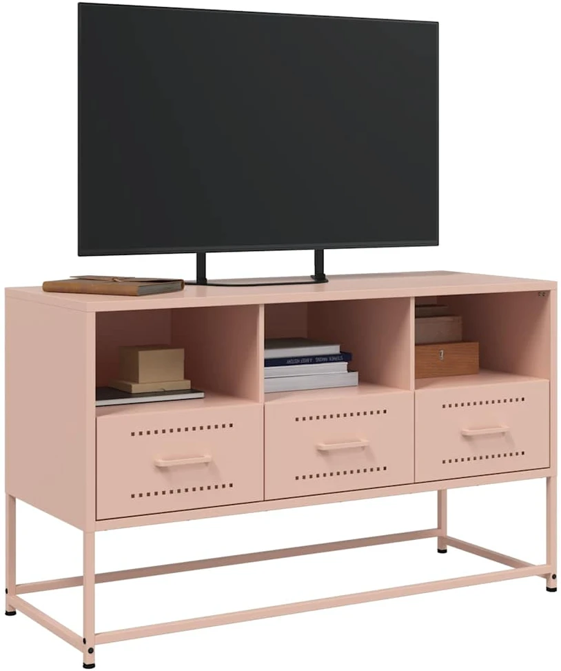 TV staliukas Televizoriaus spintelė, rožinė, 100,5x39x60,5cm, plienas