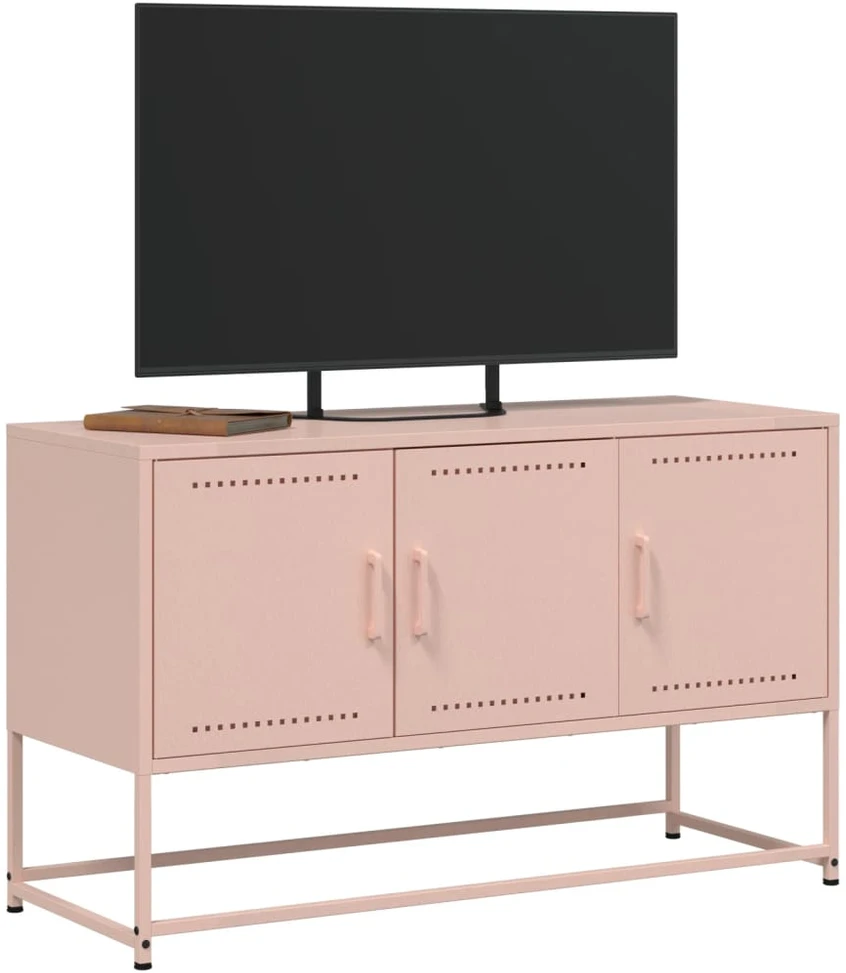 TV staliukas Televizoriaus spintelė, rožinė, 100,5x39x60,5cm, plienas