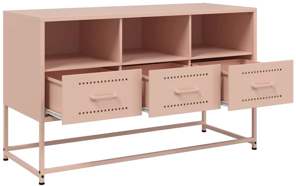TV staliukas Televizoriaus spintelė, rožinė, 100,5x39x60,5cm, plienas