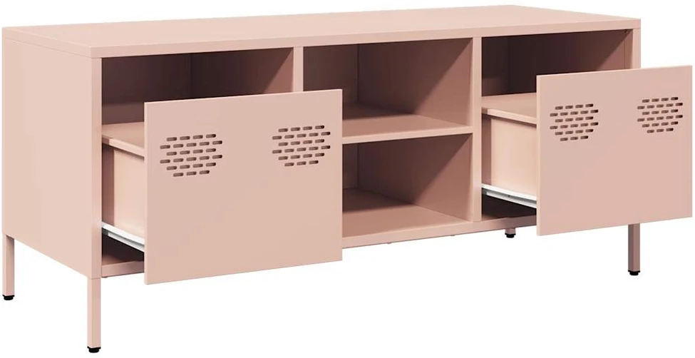 TV staliukas Televizoriaus spintelė, rožinė, 101,5x39x43,5cm, plienas