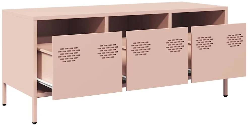 TV staliukas Televizoriaus spintelė, rožinė, 101,5x39x43,5cm, plienas