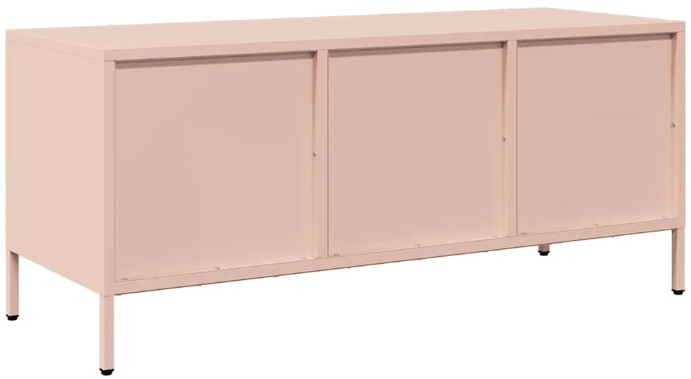 TV staliukas Televizoriaus spintelė, rožinė, 101,5x39x43,5cm, plienas