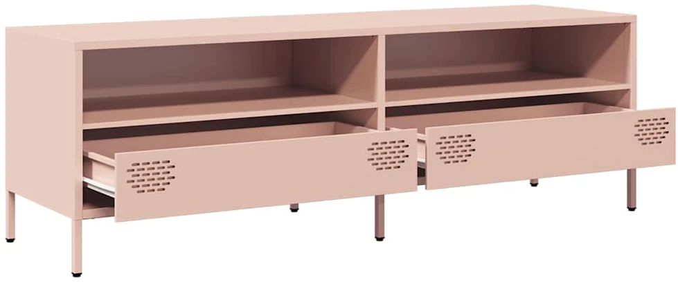TV staliukas Televizoriaus spintelė, rožinė, 135x39x43,5cm, plienas