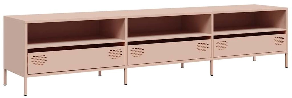 TV staliukas Televizoriaus spintelė, rožinės, 202x39x43,5 cm, plienas
