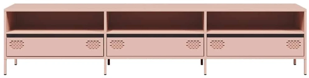 TV staliukas Televizoriaus spintelė, rožinės, 202x39x43,5 cm, plienas