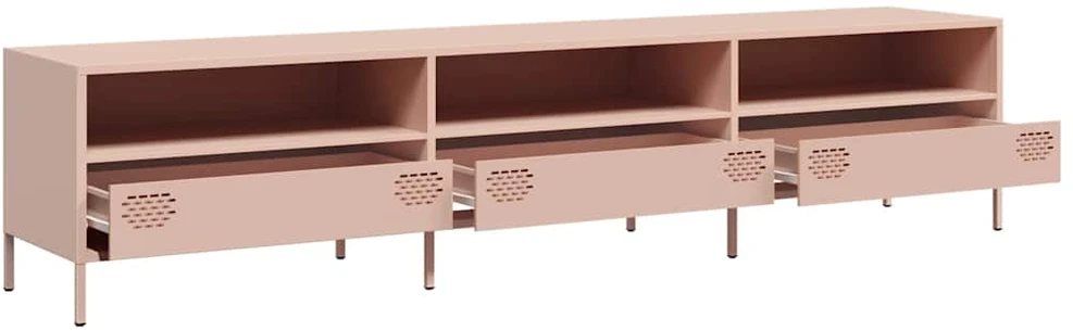TV staliukas Televizoriaus spintelė, rožinės, 202x39x43,5 cm, plienas