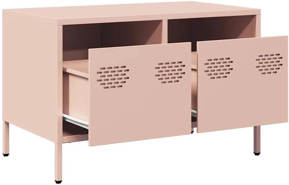 TV staliukas Televizoriaus spintelė, rožinės, 68x39x43,5cm, plienas