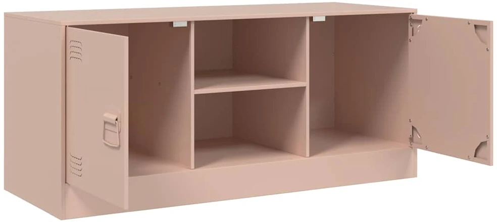 TV staliukas Televizoriaus spintelė, rožinės spalvos, 99x39x44cm, plienas