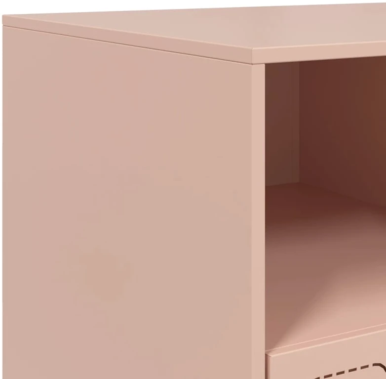 TV staliukas Televizoriaus spintelė, rožinės spalvos, 99x39x44cm, plienas