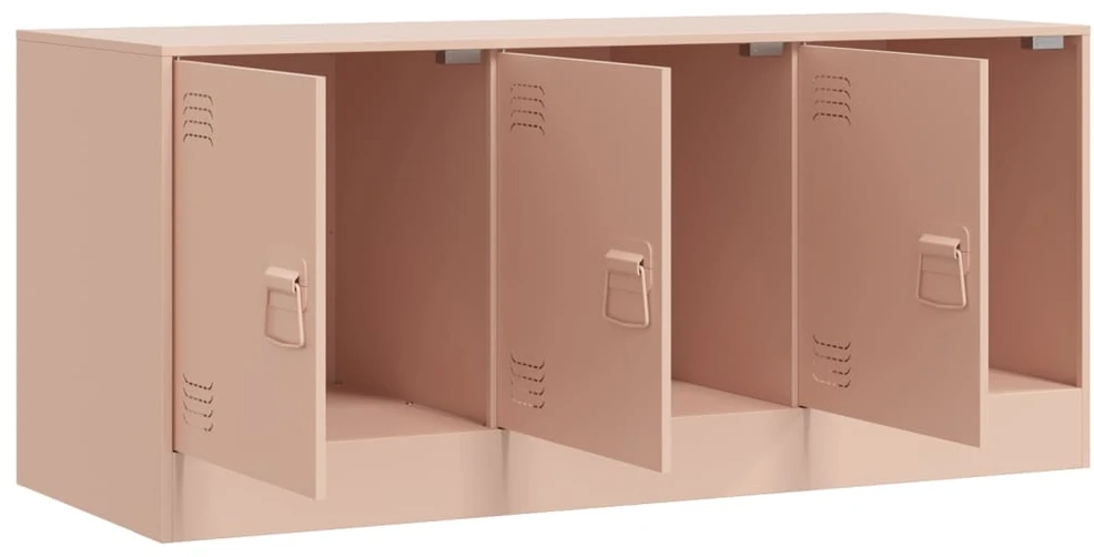 TV staliukas Televizoriaus spintelė, rožinės spalvos, 99x39x44cm, plienas