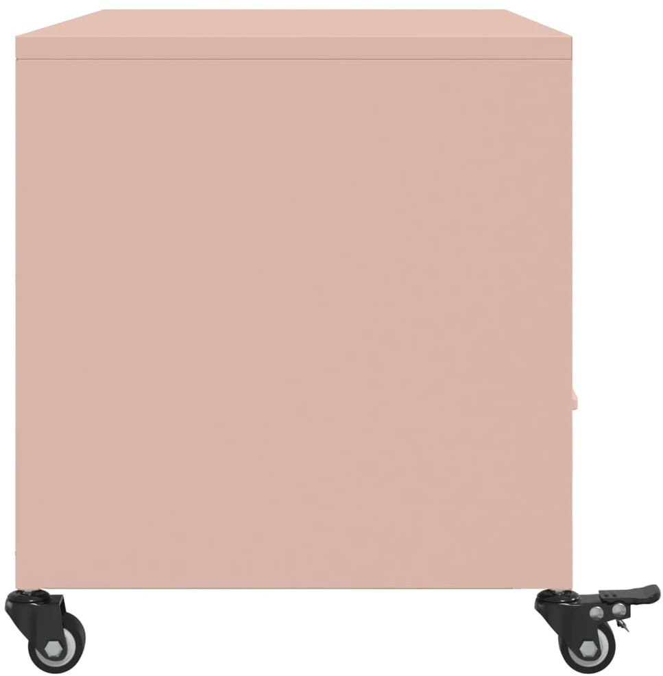 TV staliukas Televizoriaus spintelė, rožinės spalvos, 68x39x43,5cm, plienas