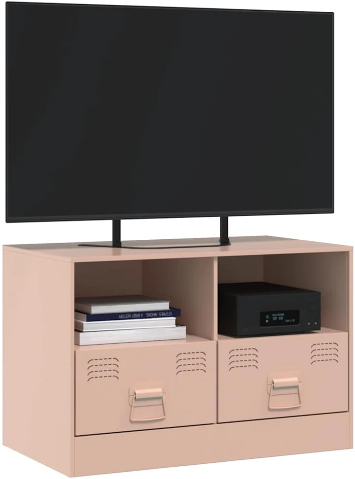 TV staliukas Televizoriaus spintelė, rožinės spalvos, 67x39x44cm, plienas