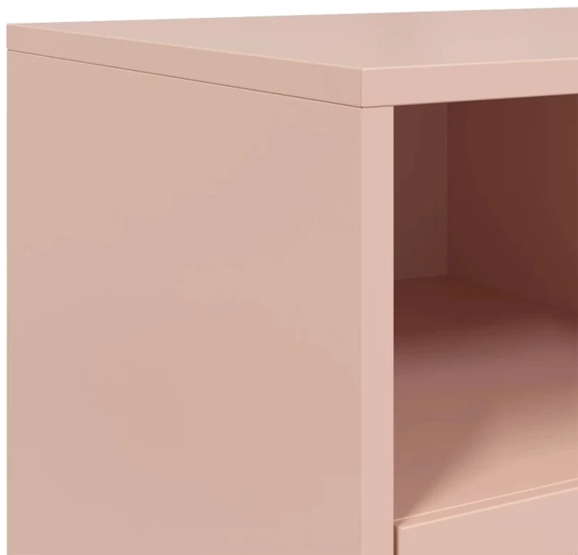 TV staliukas Televizoriaus spintelė, rožinės spalvos, 68x39x43,5cm, plienas