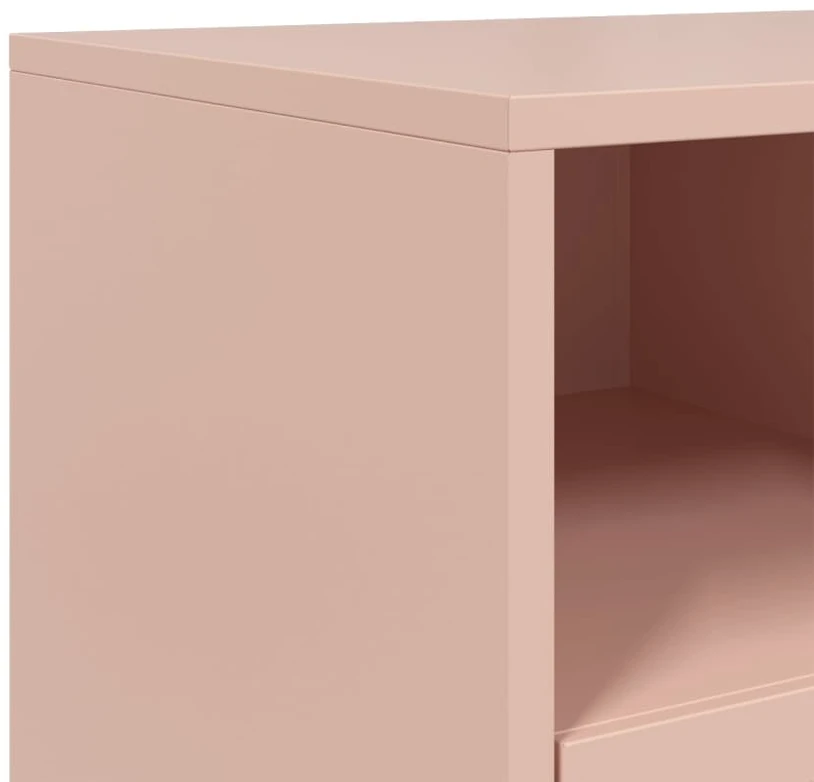 TV staliukas Televizoriaus spintelė, rožinės spalvos, 68x39x60,5cm, plienas