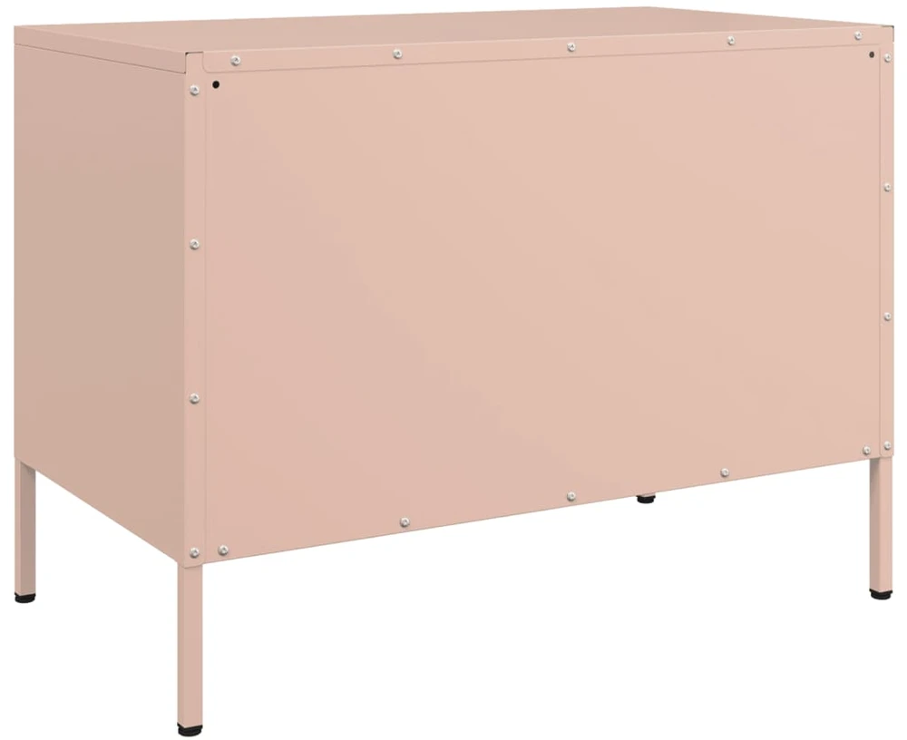 TV staliukas Televizoriaus spintelė, rožinės spalvos, 68x39x50,5cm, plienas